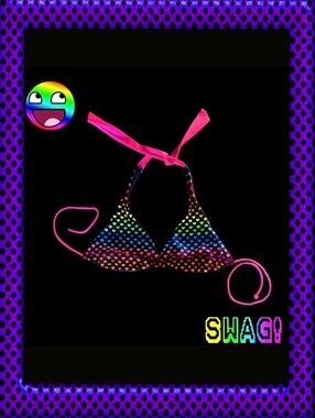 Scene Rave 925 Originals Rainbow Bikini